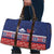 Personalised FAST Samoa Siapo Travel Bag Teuila Flowers Samoan Pattern - Polynesian Pride