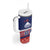 Personalised FAST Samoa Siapo Tumbler With Handle Teuila Flowers Samoan Pattern - Polynesian Pride
