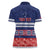 Personalised FAST Samoa Siapo Women Polo Shirt Teuila Flowers Samoan Pattern - Polynesian Pride