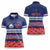Personalised FAST Samoa Siapo Women Polo Shirt Teuila Flowers Samoan Pattern - Polynesian Pride