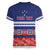 Personalised FAST Samoa Siapo Women V-Neck T-Shirt Teuila Flowers Samoan Pattern - Polynesian Pride