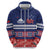 Personalised FAST Samoa Siapo Zip Hoodie Teuila Flowers Samoan Pattern - Polynesian Pride