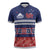 Personalised FAST Samoa Siapo Zipper Polo Shirt Teuila Flowers Samoan Pattern - Polynesian Pride