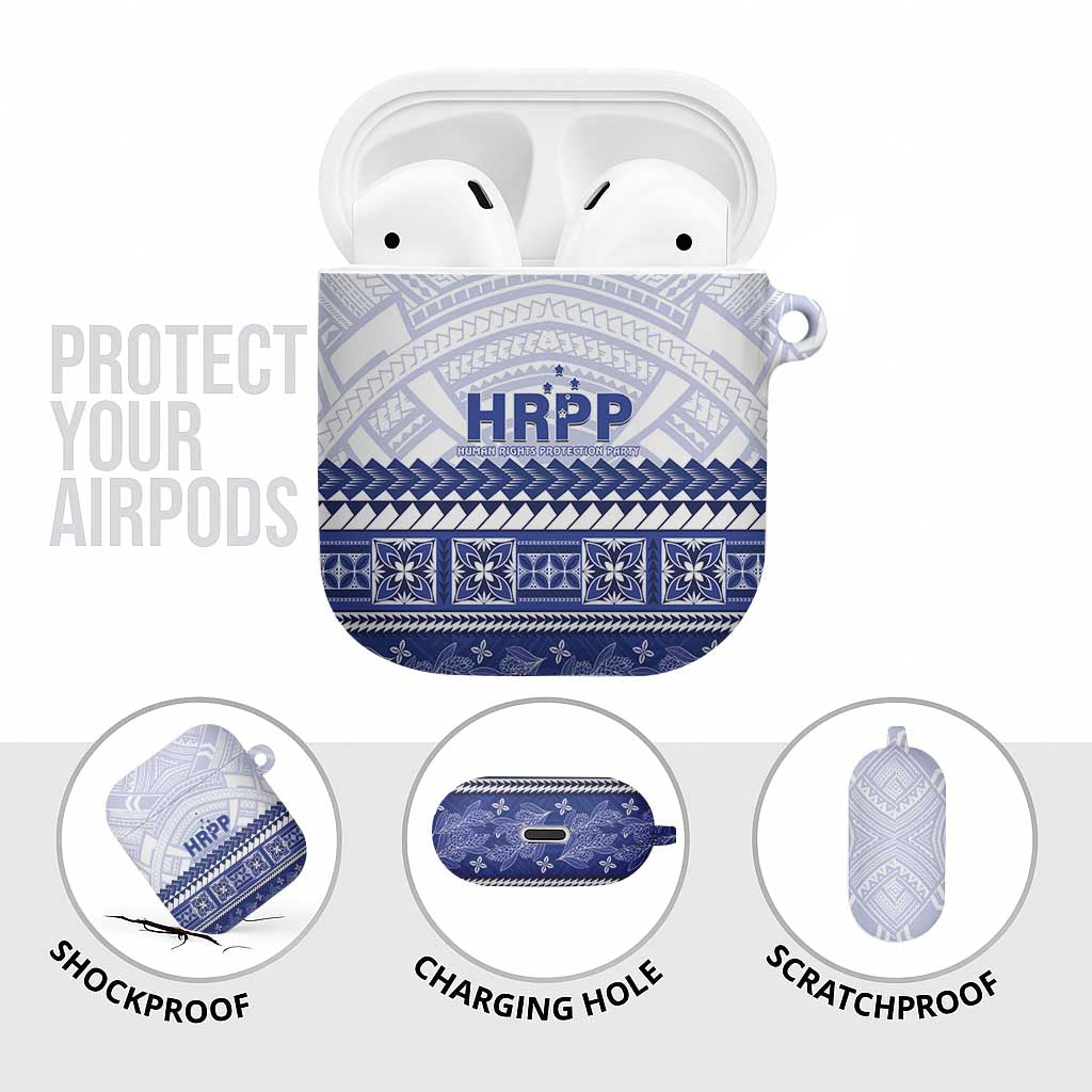 HRPP Samoa Siapo AirPods Case Teuila Flowers Samoan Pattern - Polynesian Pride