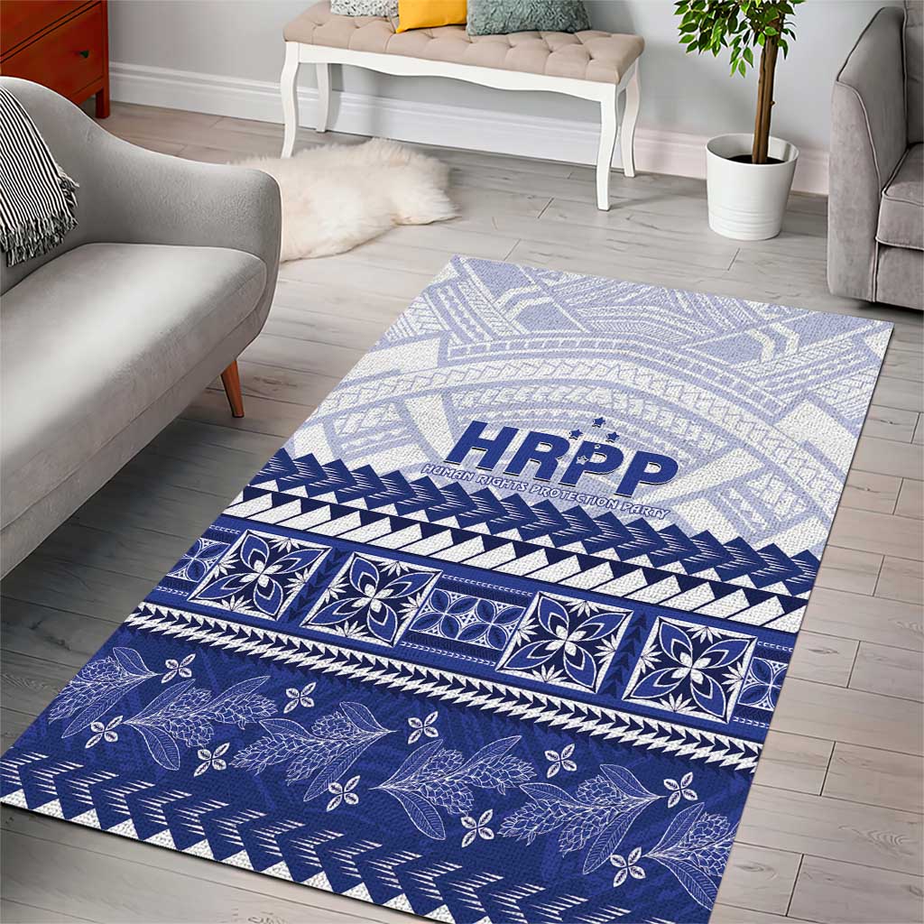 HRPP Samoa Siapo Area Rug Teuila Flowers Samoan Pattern - Polynesian Pride