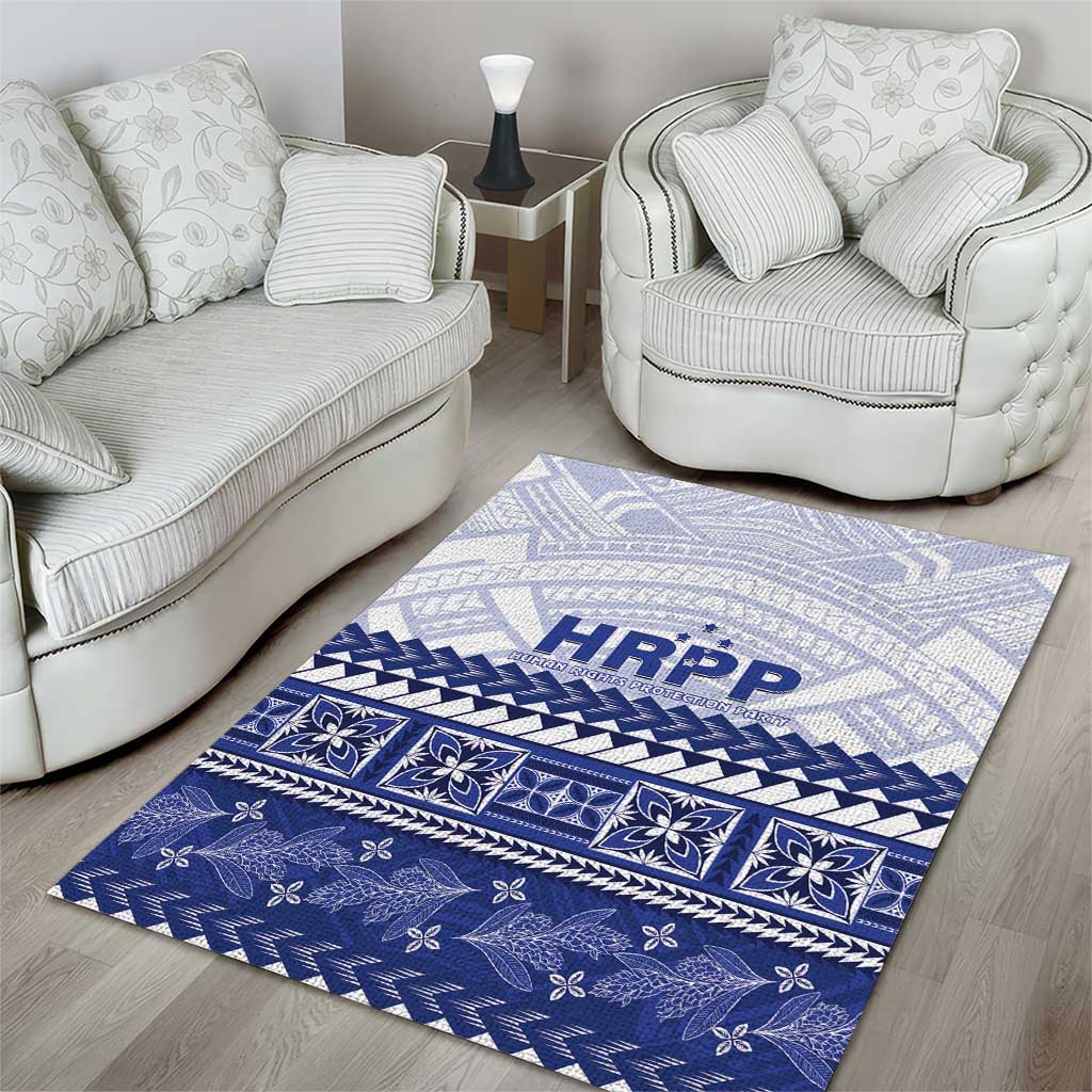 HRPP Samoa Siapo Area Rug Teuila Flowers Samoan Pattern - Polynesian Pride