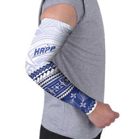 Personalised HRPP Samoa Siapo Arm Sleeves Teuila Flowers Samoan Pattern - Polynesian Pride
