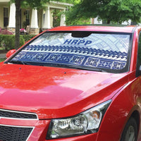 HRPP Samoa Siapo Auto Sun Shade Teuila Flowers Samoan Pattern - Polynesian Pride