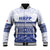 Personalised HRPP Samoa Siapo Baseball Jacket Teuila Flowers Samoan Pattern - Polynesian Pride