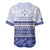 Personalised HRPP Samoa Siapo Baseball Jersey Teuila Flowers Samoan Pattern - Polynesian Pride