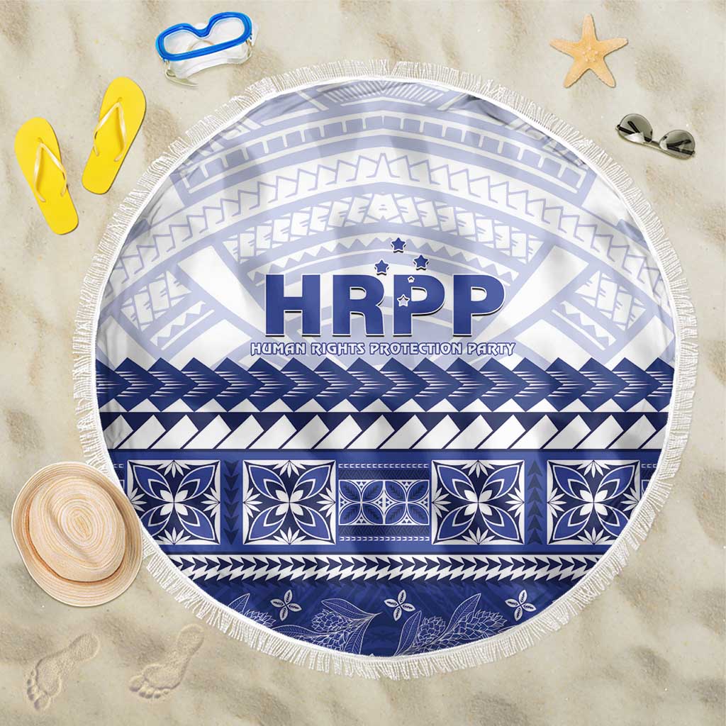 HRPP Samoa Siapo Beach Blanket Teuila Flowers Samoan Pattern - Polynesian Pride