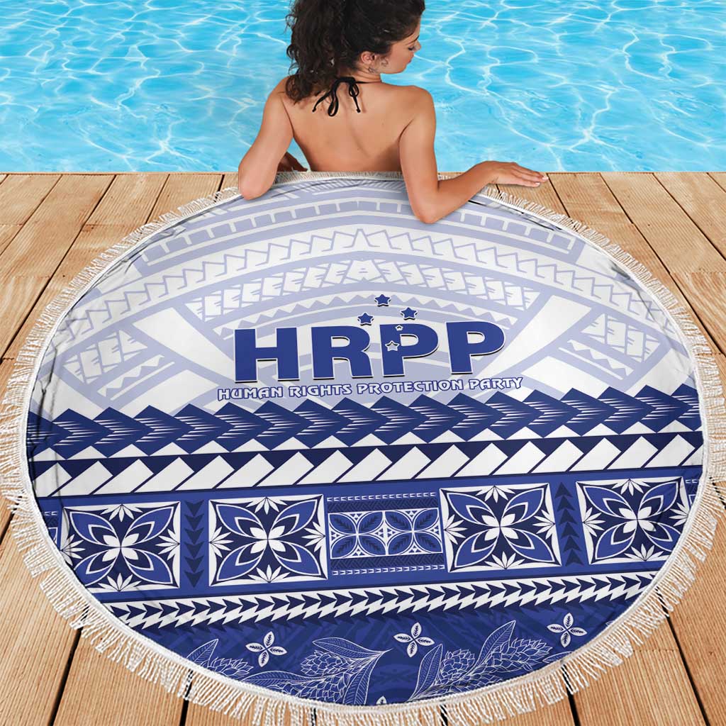 HRPP Samoa Siapo Beach Blanket Teuila Flowers Samoan Pattern - Polynesian Pride