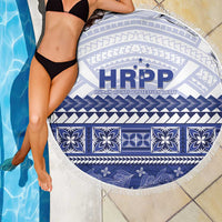 HRPP Samoa Siapo Beach Blanket Teuila Flowers Samoan Pattern - Polynesian Pride
