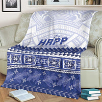 HRPP Samoa Siapo Blanket Teuila Flowers Samoan Pattern - Polynesian Pride