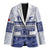 Personalised HRPP Samoa Siapo Blazer Teuila Flowers Samoan Pattern - Polynesian Pride