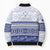 Personalised HRPP Samoa Siapo Bomber Puffer Jacket Teuila Flowers Samoan Pattern - Polynesian Pride
