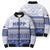 Personalised HRPP Samoa Siapo Bomber Puffer Jacket Teuila Flowers Samoan Pattern - Polynesian Pride