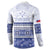 Personalised HRPP Samoa Siapo Button Sweatshirt Teuila Flowers Samoan Pattern - Polynesian Pride