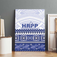 HRPP Samoa Siapo Canvas Wall Art Teuila Flowers Samoan Pattern - Polynesian Pride
