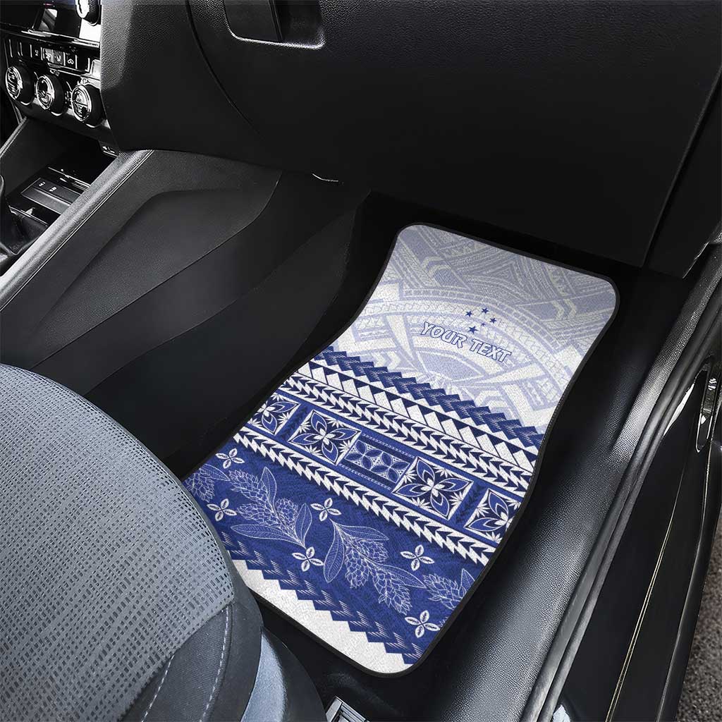 Personalised HRPP Samoa Siapo Car Mats Teuila Flowers Samoan Pattern LT14 - Polynesian Pride