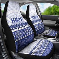 HRPP Samoa Siapo Car Seat Cover Teuila Flowers Samoan Pattern - Polynesian Pride