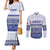 Personalised HRPP Samoa Siapo Couples Matching Mermaid Dress and Long Sleeve Button Shirt Teuila Flowers Samoan Pattern - Polynesian Pride