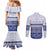 Personalised HRPP Samoa Siapo Couples Matching Mermaid Dress and Long Sleeve Button Shirt Teuila Flowers Samoan Pattern - Polynesian Pride