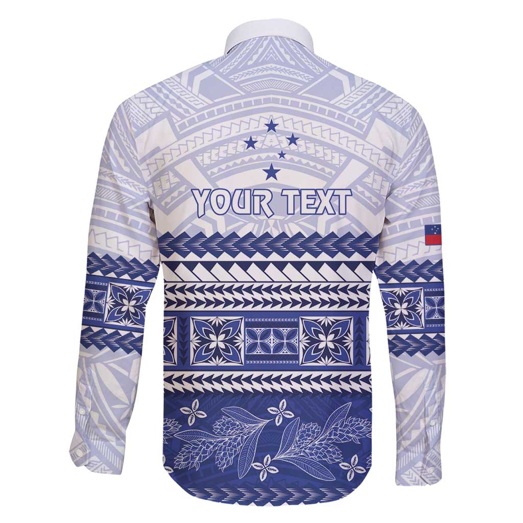 Personalised HRPP Samoa Siapo Family Matching Off Shoulder Maxi Dress and Hawaiian Shirt Teuila Flowers Samoan Pattern - Polynesian Pride