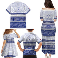 Personalised HRPP Samoa Siapo Family Matching Puletasi and Hawaiian Shirt Teuila Flowers Samoan Pattern - Polynesian Pride