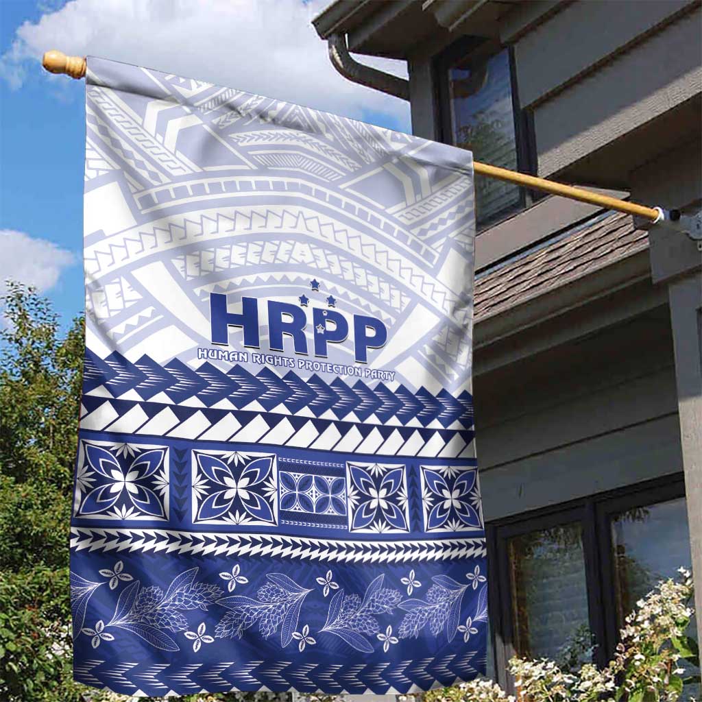 HRPP Samoa Siapo Garden Flag Teuila Flowers Samoan Pattern - Polynesian Pride