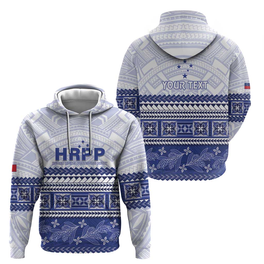 Personalised HRPP Samoa Siapo Hoodie Teuila Flowers Samoan Pattern - Polynesian Pride