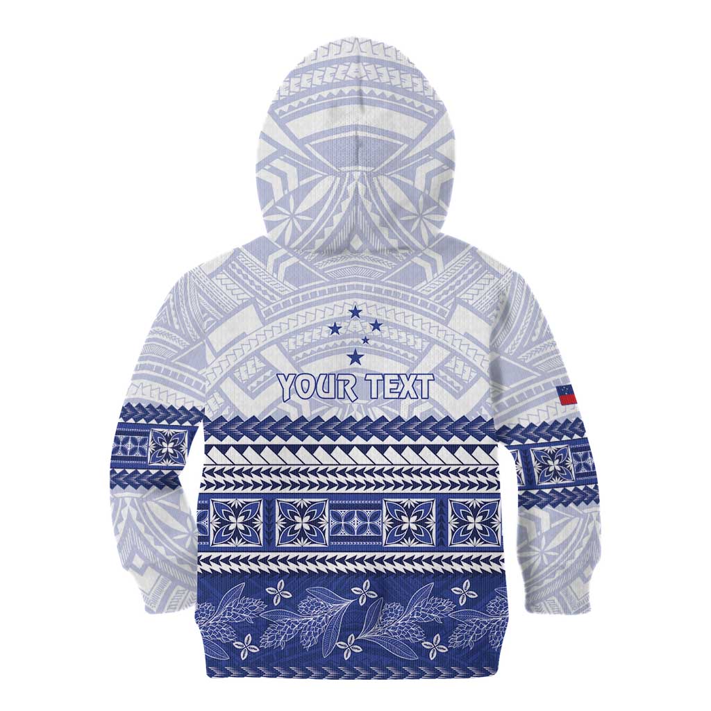 Personalised HRPP Samoa Siapo Kid Hoodie Teuila Flowers Samoan Pattern - Polynesian Pride