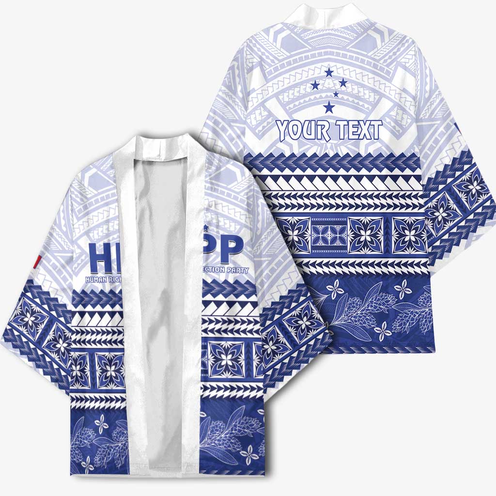Personalised HRPP Samoa Siapo Kimono Teuila Flowers Samoan Pattern - Polynesian Pride