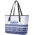 HRPP Samoa Siapo Leather Tote Bag Teuila Flowers Samoan Pattern - Polynesian Pride