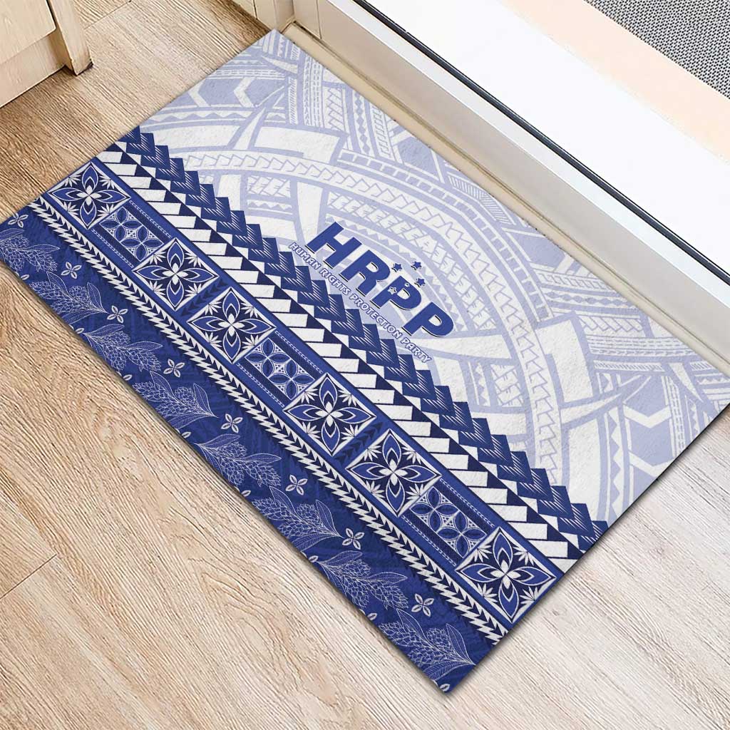 HRPP Samoa Siapo Rubber Doormat Teuila Flowers Samoan Pattern LT14 - Polynesian Pride