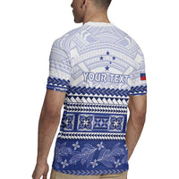 Personalised HRPP Samoa Siapo Rugby Jersey Teuila Flowers Samoan Pattern - Polynesian Pride