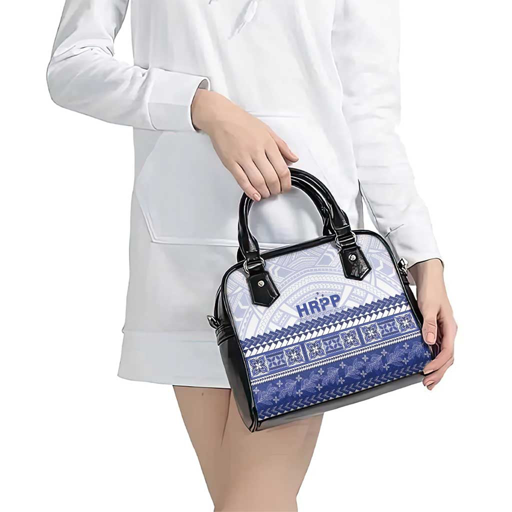 HRPP Samoa Siapo Shoulder Handbag Teuila Flowers Samoan Pattern - Polynesian Pride