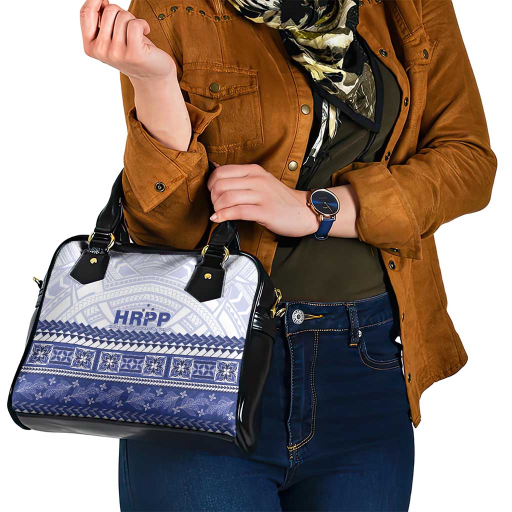 HRPP Samoa Siapo Shoulder Handbag Teuila Flowers Samoan Pattern - Polynesian Pride