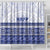HRPP Samoa Siapo Shower Curtain Teuila Flowers Samoan Pattern - Polynesian Pride