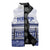Personalised HRPP Samoa Siapo Sleeveless Puffer Jacket Teuila Flowers Samoan Pattern - Polynesian Pride