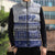 Personalised HRPP Samoa Siapo Sleeveless Puffer Jacket Teuila Flowers Samoan Pattern - Polynesian Pride