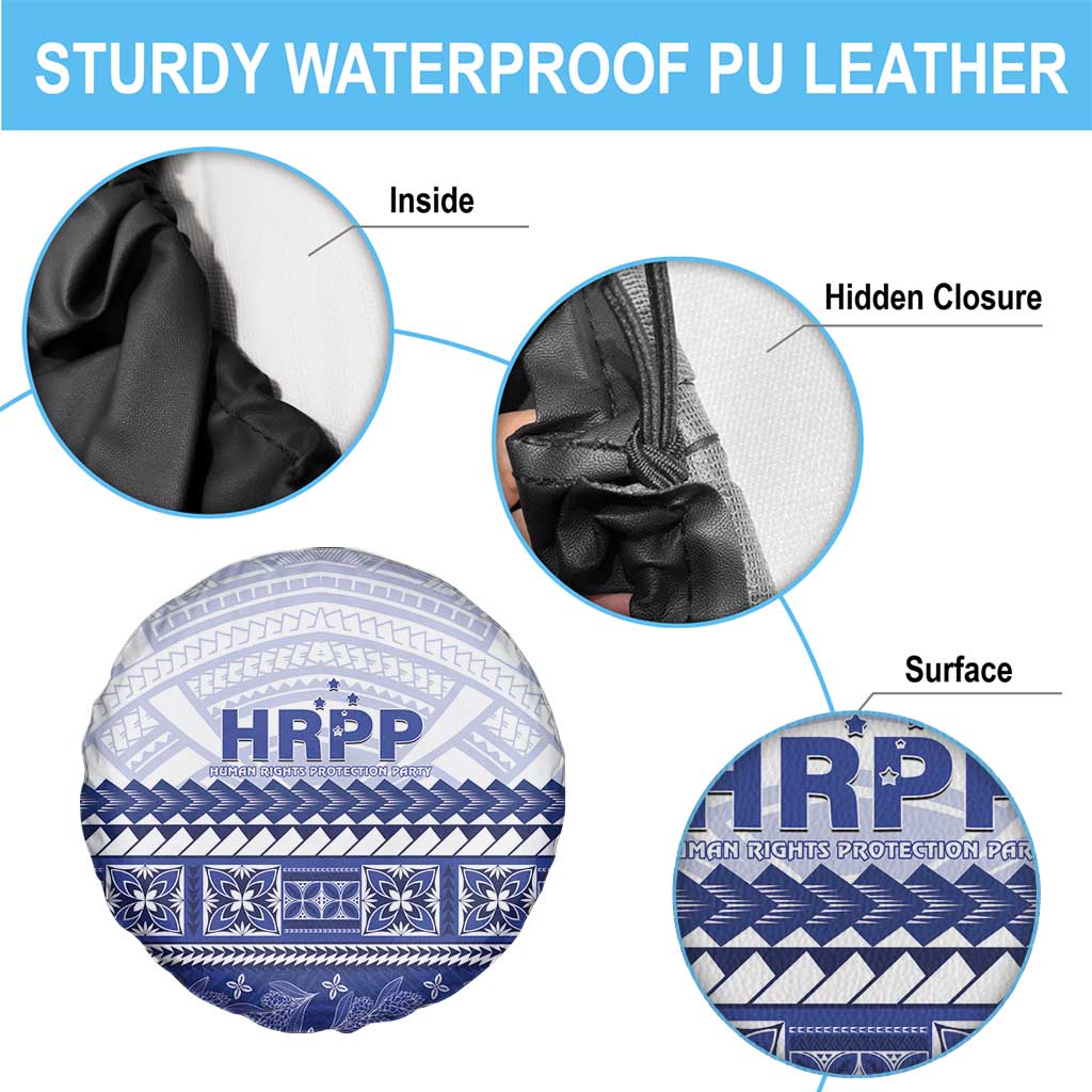 HRPP Samoa Siapo Spare Tire Cover Teuila Flowers Samoan Pattern - Polynesian Pride