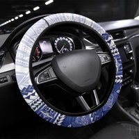 HRPP Samoa Siapo Steering Wheel Cover Teuila Flowers Samoan Pattern - Polynesian Pride