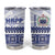 Personalised HRPP Samoa Siapo Tumbler Cup Teuila Flowers Samoan Pattern - Polynesian Pride