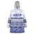 Personalised HRPP Samoa Siapo Wearable Blanket Hoodie Teuila Flowers Samoan Pattern - Polynesian Pride