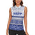 Personalised HRPP Samoa Siapo Women Sleeveless Polo Shirt Teuila Flowers Samoan Pattern - Polynesian Pride