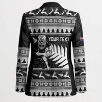New Zealand Christmas Rugby Personalised Blazer Meri Kirihimete All Black Maori - Polynesian Pride