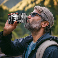 New Zealand Christmas Rugby Personalised 4 in 1 Can Cooler Tumbler Meri Kirihimete All Black Maori - Polynesian Pride