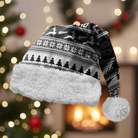 New Zealand Christmas Rugby Personalised Christmas Santa Hat Meri Kirihimete All Black Maori - Polynesian Pride