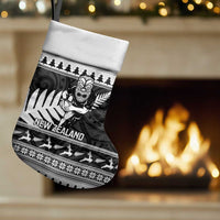New Zealand Christmas Rugby Personalised Christmas Stocking Meri Kirihimete All Black Maori - Polynesian Pride
